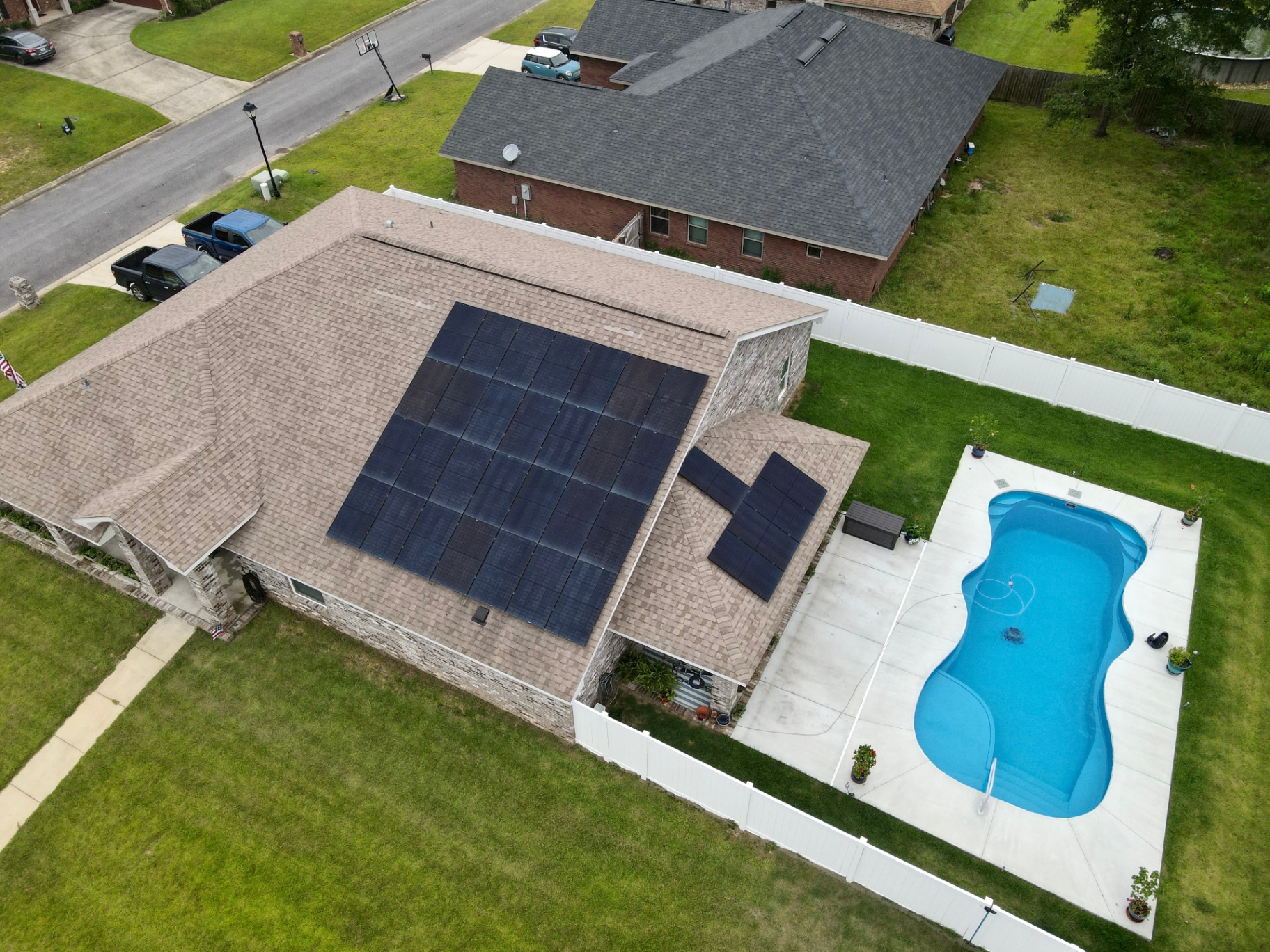 Poolside Install solar install by NRG Solar Solutions